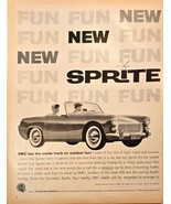 BMC British Motor Company Austin Fun Sprite Convertible-1961 Vintage Pri... - $159.39 MXN