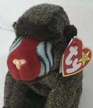 Ty Beanie Babies CHEEKS Baboon Monkey 1999 Retired - £32.22 GBP