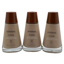 Covergirl Clean Liquid Foundation 105 Ivory Lot of 3 New - $29.38