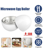 Microwave Egg Boiler Cooker Egg Pod Detaches the Shell Steamer Kitchen C... - £18.08 GBP