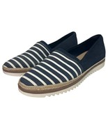 Clarks Shoes Womens 8.5 Blue White Striped Espadrille Slip On Comfort Na... - $499.50 MXN