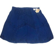 Vintage Y2K New with Tags Deadstock Denim Blue Skirt Paisley Size 2XL 38... - $298.05 MXN