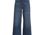 Time and Tru Women&#39;s High Rise Wide Leg Crop Utility Jeans, MDWASH Size 20 - £20.21 GBP