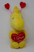 Peanuts Woodstock Holding I Love You Heart 15&quot; Valentine Plush Stuffed Toy - £19.17 GBP