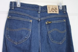 Vtg Lee 13 Blue Jeans 29&quot; Waist Denim Cotton Poly USA Union Made - £17.85 GBP
