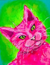 Pink Majestic Kitty Painting Kit - Paint Your Own - Canvas Painting - Pa... - $38.00