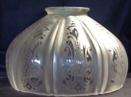 Wonderful Vintage Satin Glass Light Shade - Clear Pattern Design - VGC - PRETTY - £23.25 GBP