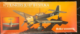 Vintage Humbrol Heller 1/72 Junkers Ju 87 B-1 Stuka Aircraft Model German WW2 - £31.71 GBP