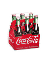 Coca-Cola 6-pack Contour Bottle Sign 16 x 14 inches   - BRAND NEW - £28.48 GBP