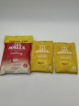 HALLS Throat Soothing &amp; RELIEF Throat Drops 130 Ct MIXED LOT! VIEW PICS - $19.79