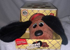 Pound Puppies Reddish Brown with Black Spots Long Fuzzy Ears 14.5"L Dog New - $30.57