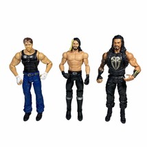 WWE Action Figures Lot of 3 Dean Ambrose Roman Reigns Seth Rollins Mattel - £14.15 GBP