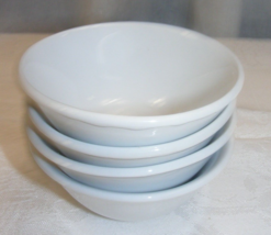 Vintage Porcelain Set of 4 Sauce Dessert White Bowls 21-c - $24.74