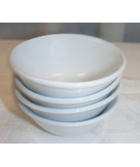 Vintage Porcelain Set of 4 Sauce Dessert White Bowls 21-c - $460.95 MXN
