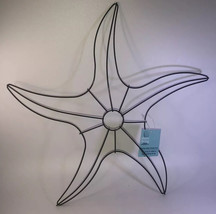 Starfish 15” Metal Wreath Frame Form Diy Deco Mesh Burlap Beach House Shore New - £7.80 GBP