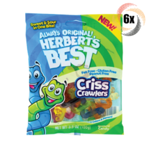 6x Bags Herbert&#39;s Best Criss Crawlers Assorted Flavor Gummi Worms | 3.5oz - £14.58 GBP