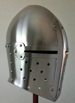 Medieval Armour Helmet Roman knight helmets- Free With Inner Liner. Sugar loaf - £59.73 GBP