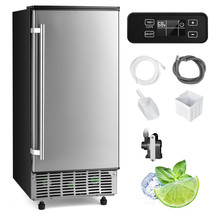 Built-in Ice Maker Free-Standing/Under Counter Machine 80lbs/Day w/ Drain Pump - £1,071.69 GBP