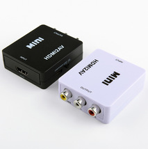 Hdmi To Av Rca Adapter Mini Hd Video Audio Converter - £10.20 GBP