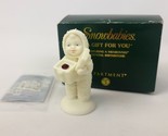 Snowbabies A Gift for You July Figurine 3&quot; Swarovski Crystal Ruby Red in... - $17.81
