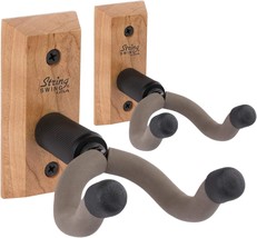 String Swing Guitar Wall Mount 2 Pack, Guitar Hangers, Wall Guitar, Made In Usa - $44.99