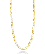 Italian 18K Gold Plated 925 Sterling Silver Figaro Chain Necklace 5mm - €53,27 EUR+