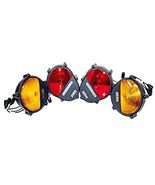 Military Turn Signal Light Assemblies 4PK Front Rear- BLACK- Compatible ... - $299.95