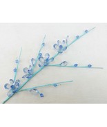 Floral Wire Garland Tree, Bridal Decor, Blue Faux Crystal Flowers, Cassi... - £6.15 GBP