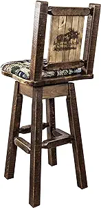 Montana Woodworks Homestead Collection Counter Height Swivel Barstool wi... - $814.99