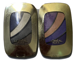 2 L'Oreal Quad Eyeshadows Colour Riche Love To Hate Me 213 Hollywood Icon 526 - $4.99