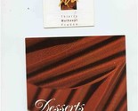 2 Thierry Mulhaupt Chocolates &amp; Desserts Brochures Paris France 2000 - £21.79 GBP