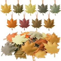 27 Pcs Fall Thanksgiving Maple Leaf Pumpkin Hanging Ornaments Felt 3D Hanging De - £32.12 GBP