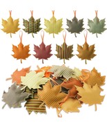 27 Pcs Fall Thanksgiving Maple Leaf Pumpkin Hanging Ornaments Felt 3D Ha... - £30.27 GBP