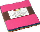 5&quot; Charm Pack Squares Kona Cotton Solids New Classic Palette Precuts M20... - $10.97