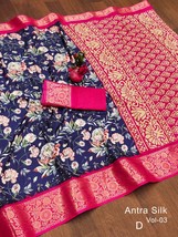 Banarasi Silk Kalamkari Saree, Block Print Designer Party Wear Saree, Handloom S - £48.92 GBP