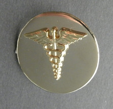 US ARMY MEDICAL CORPS GOLD COLORED LAPEL HAT PIN BADGE 1 INCH - £4.50 GBP