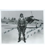 Autographed, signed B&amp;W photo of Japanese WWII Zero pilot Mike ________ - $15.00