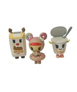 Tokidoki Toy Figures Moofia Mixed Lot 3 Toki Doki Almond Milk Doughnut J... - £27.14 GBP