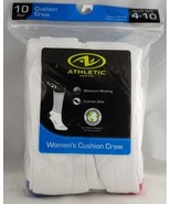 Athletic Works Women&#39;s Crew Sock, 10 Pack White  Size 4-10 - $289.13 MXN