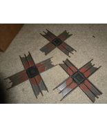Lot of 3 Vintage O Unmarked Track Crossovers Crossings - $18.81