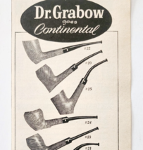 1961 Dr Grabow Pre-Smoked Tobacco Pipes Advertisement Vintage Smoking DWF28 - $19.99