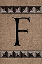 NIP Double Sided &quot;F&quot; Initial 12 Inch X 18 Inch Decorative Burlap Garden Flag - £10.24 GBP
