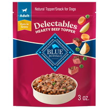 Delectables Natural Wet Dog Food Toppers, Hearty Beef, 3-oz Pouch - €2,19 EUR