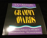 12x12 Album Flat 35th Annual Grammy Awards Broadcast Announcement - $6.00
