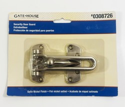 Gate House Security Door Guard, #0308726  Satin Nickel Finish - $128.98 MXN