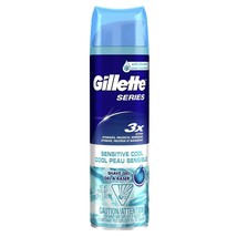 Gillette Series 3X Action Sensitive Cool Menthol Shave Gel Hydrates 7oz - $9.48 CAD