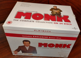 Monk: Complete Series (Dvd Box Set) Uk IMPORT-[Region B/2] NEW-Free Box Shipping - £61.51 GBP