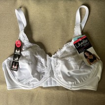 Lilyette By Bali White Minimizer Bra 36C Underwire Seamed Cups Adjustabl... - $23.39