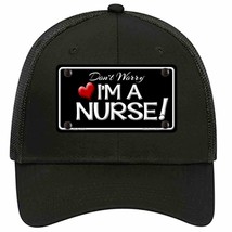 Im A Nurse Novelty Black Mesh License Plate Hat - £22.90 GBP