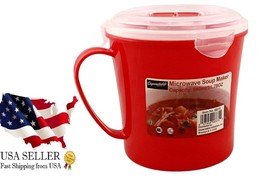 Microwave Soup Stew Ramen Mug 19oz BPA-Free Steamer w/ Vent &amp; Lid - $9.89